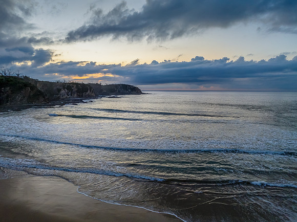 McKenzies Beach Autumn Sunrise with Clouds