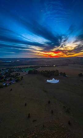 Dawn over the countryside