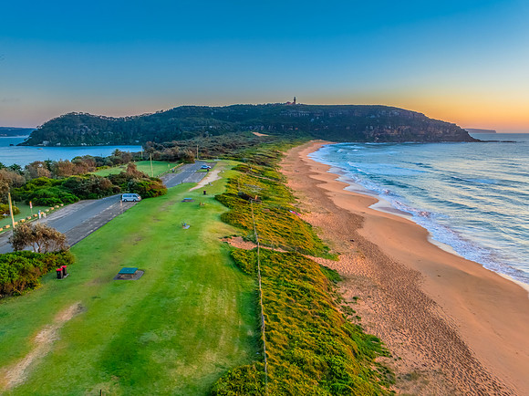 Sunrise at the Seaside with Clear Blue Skies