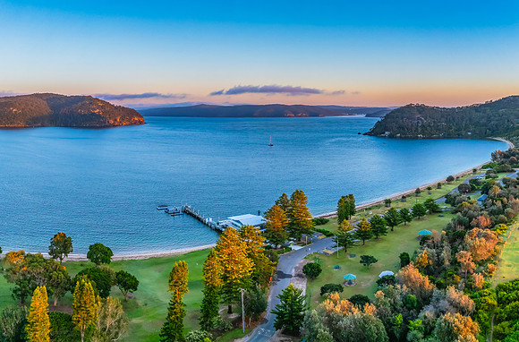 Sunrise over the Pittwater at Palm Beach