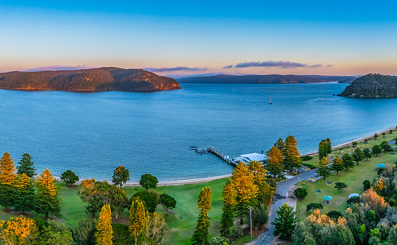 Sunrise over the Pittwater at Palm Beach
