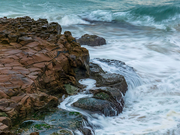 Top down seascape and rock platform