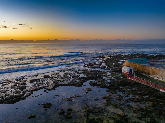 Sunrise Seascape at Flat Rock