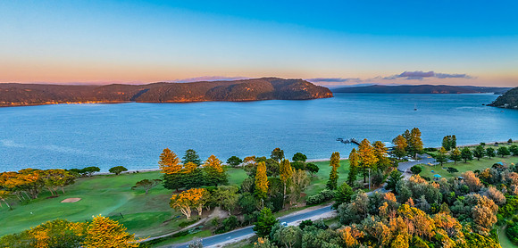 Sunrise Panorama over the Pittwater at Palm Beach
