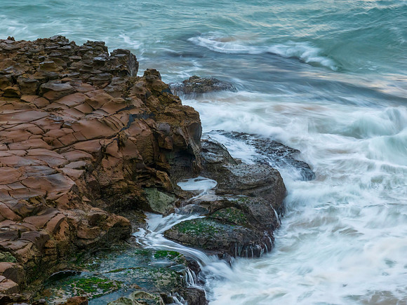 Top down seascape and rock platform