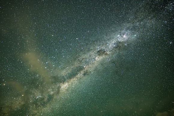 The Milky Way Galaxy with some light cloud