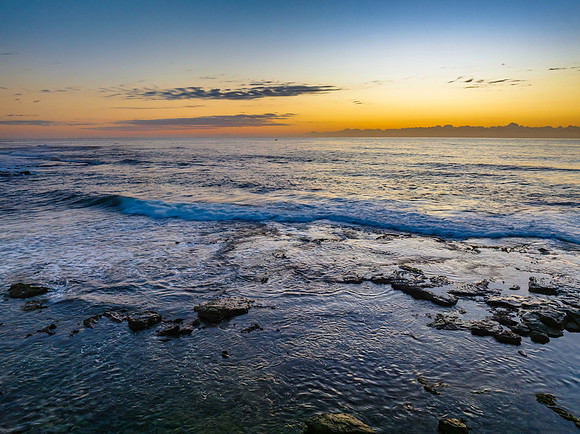 Sunrise Seascape at Flat Rock