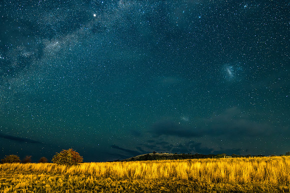 The Milky Way Galaxy with some light cloud