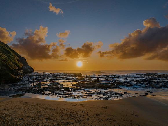 Photographers and Golden Hour at the seaside