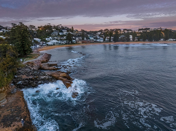 Sunrise over the ocean with rocks