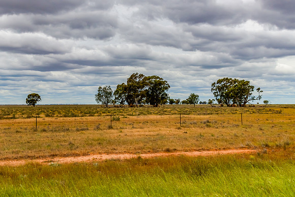 Clouds over the Riverina countryside