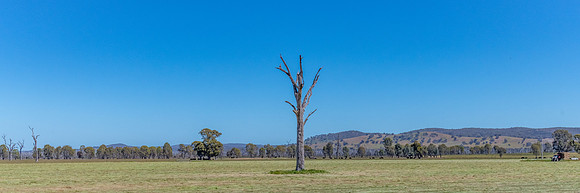 Rural countryside around Glenrowan in Victoria