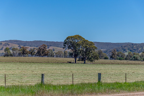 Rural countryside around Glenrowan in Victoria