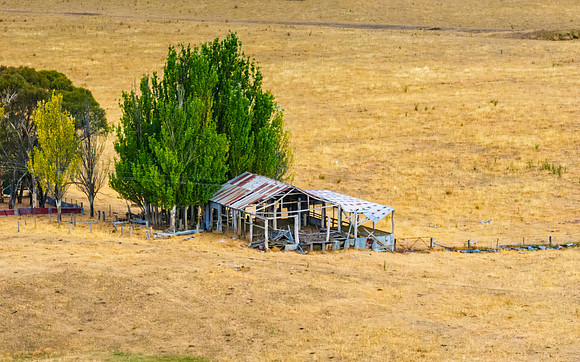 Shed falling apart on rural land
