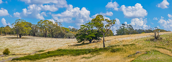 Clouds over the rural countryside