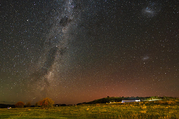 The Southern Lights and the Dark Emu in the MIlky Way