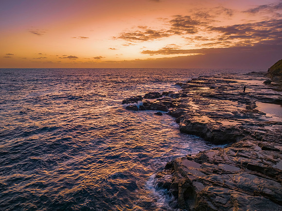 Coastal Sunrise Seascape