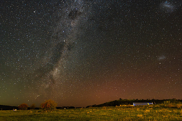 The Southern Lights and the Dark Emu in the MIlky Way