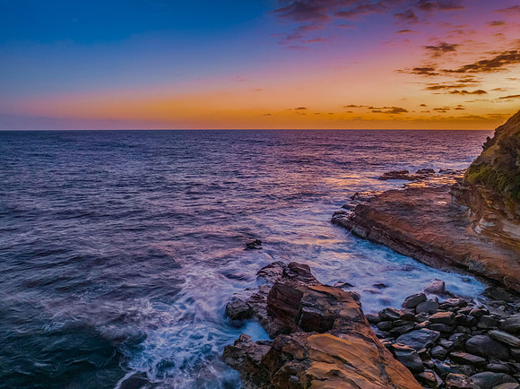 Coastal Sunrise Seascape