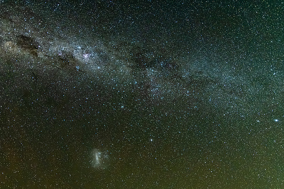 A Bright Milky Way Stretching Across the Dark Country Sky