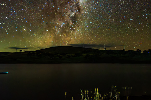 Stargazing Under the Milky Way Night Sky