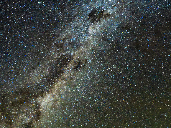 Stargazing Under the Milky Way Night Sky
