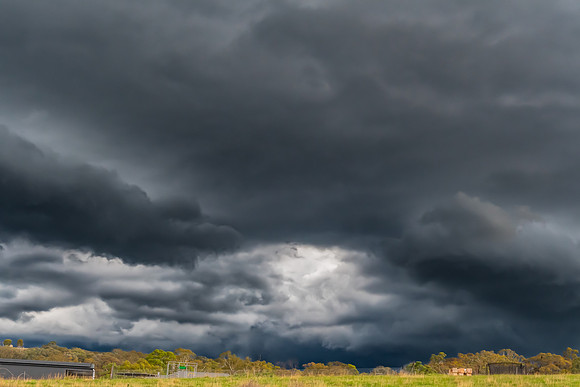 Threatening storm clouds