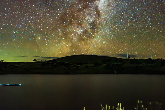 Stargazing Under the Milky Way Night Sky