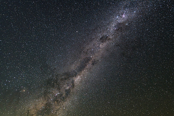 A Bright Milky Way Stretching Across the Dark Country Sky