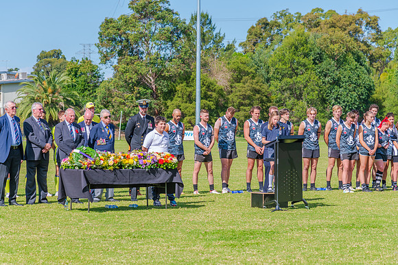 ANZAC Day Service at Picken Oval, Croyden Park - 25 April 2024