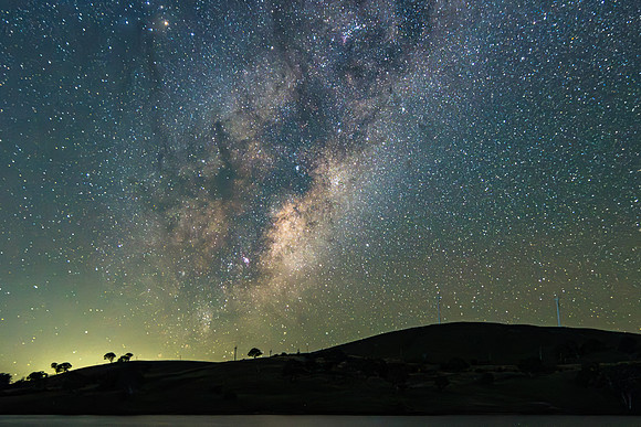 Stargazing Under the Milky Way Night Sky