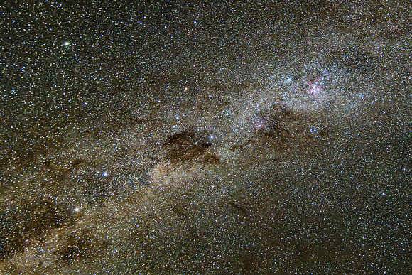 Stargazing Under the Milky Way Night Sky