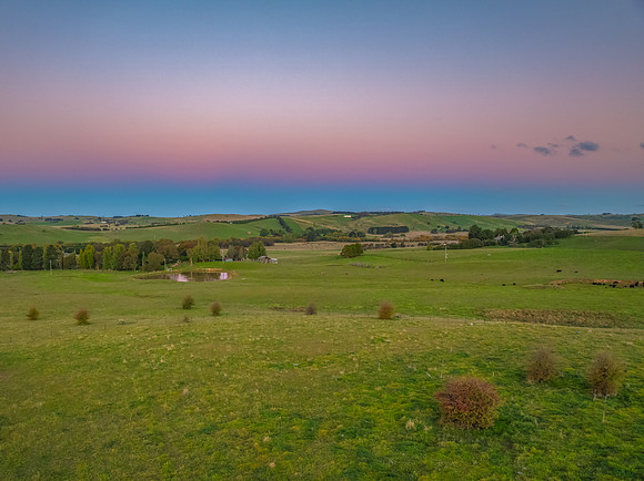 Autumn Sunset over the Countryside