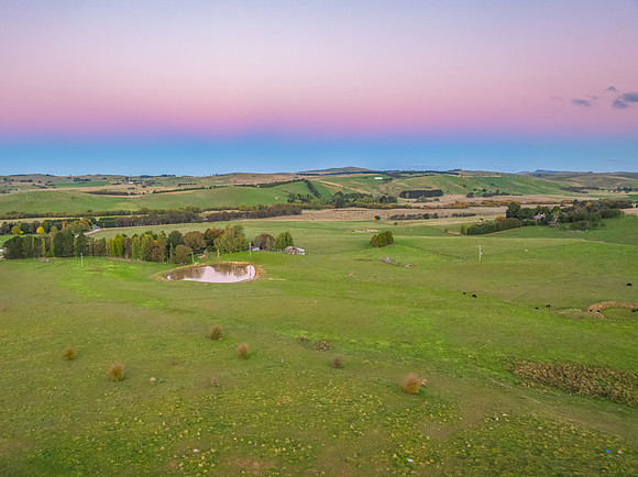 Autumn Sunset over the Countryside