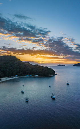 Sunrise views over the seaside village of Patonga