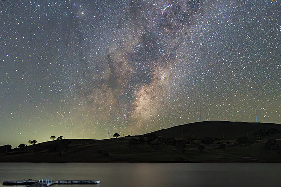 Stargazing Under the Milky Way Night Sky