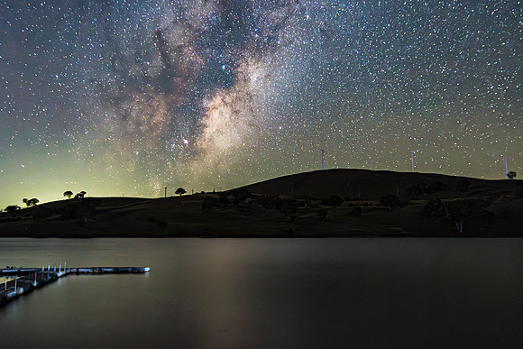 Stargazing Under the Milky Way Night Sky