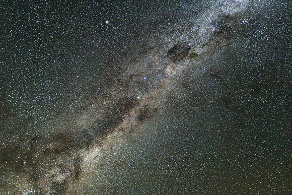 Stargazing Under the Milky Way Night Sky