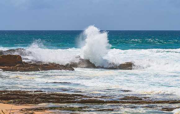 Rocks and splashes - seascape at Bermagui