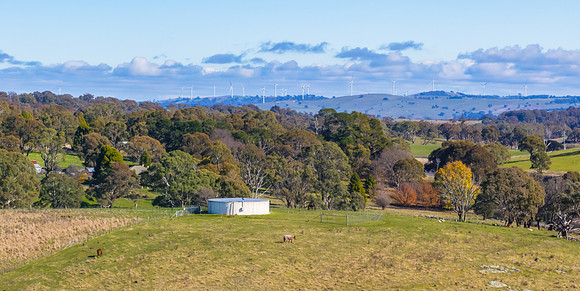 A Winter Day Aerial Views over the Countryside