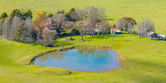 A Winter Day Aerial Views over the Countryside
