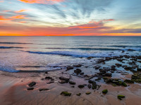 Colourful High Cloud Sunrise at the Seaside