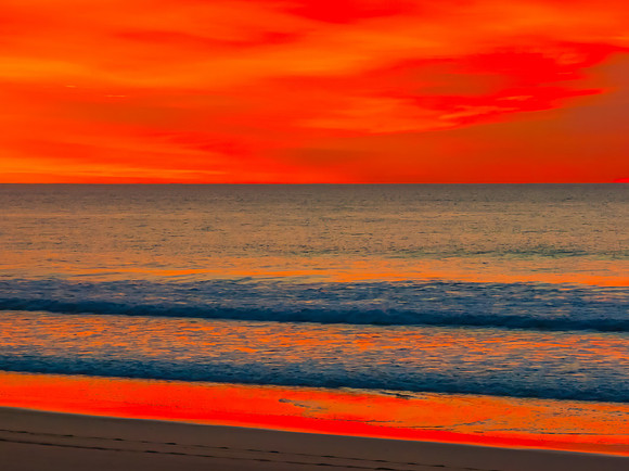 Colourful High Cloud Sunrise at the Seaside