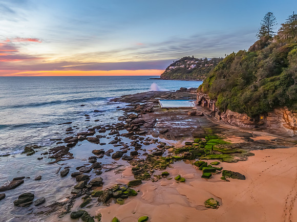 Colourful High Cloud Sunrise at the Seaside