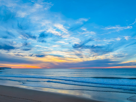Colourful High Cloud Sunrise at the Seaside
