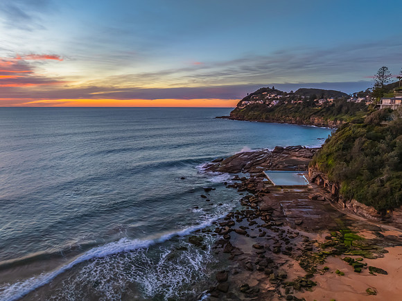 Colourful High Cloud Sunrise at the Seaside