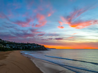 Colourful High Cloud Sunrise at the Seaside