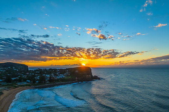 Winter Sunrise at the Seaside