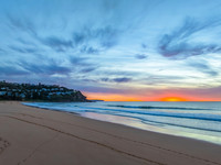 Colourful High Cloud Sunrise at the Seaside