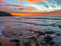 Colourful High Cloud Sunrise at the Seaside